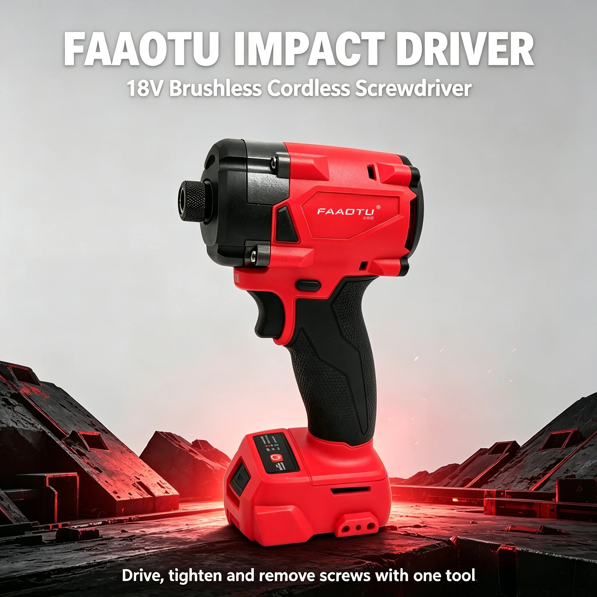 Home Improvement In - FAAOTU Obeng Listrik Tanpa Kabel 18V,